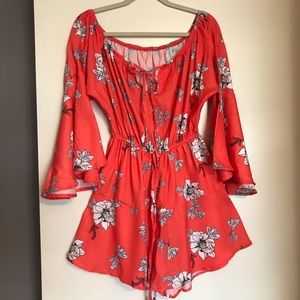 Casual Loose Romper Off the Shoulder